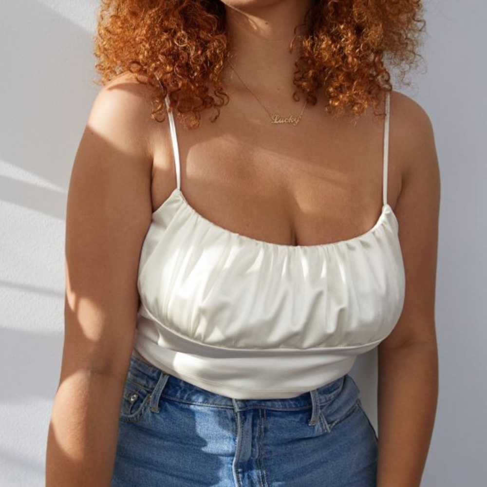 H&M Satin Draped Top